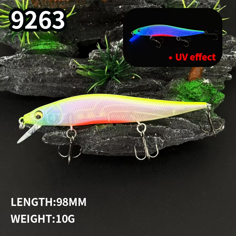 Fishing Equipment In Japanese - 98mm 10g Jerkbait Minnow Floating Suspending