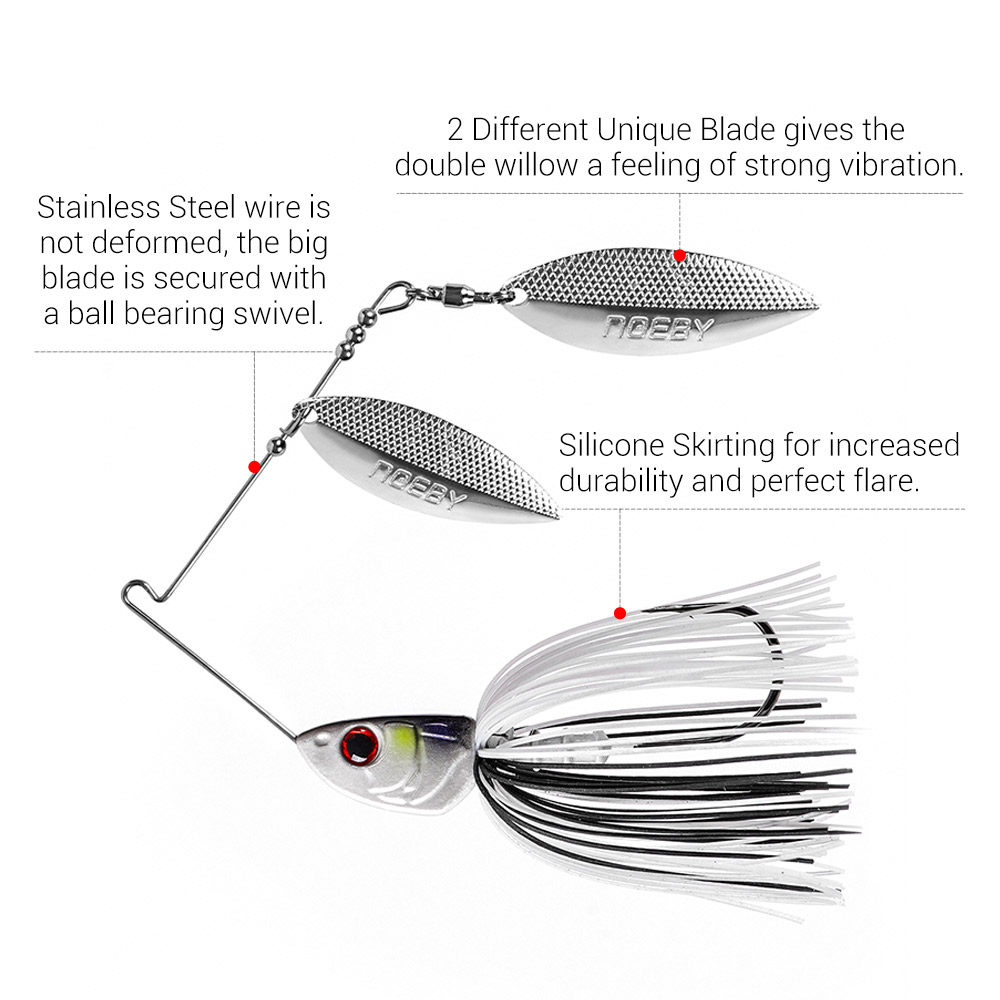 Noeby Spinnerbait 10.5g 14g 21 - Jig Head Lure recension och pris