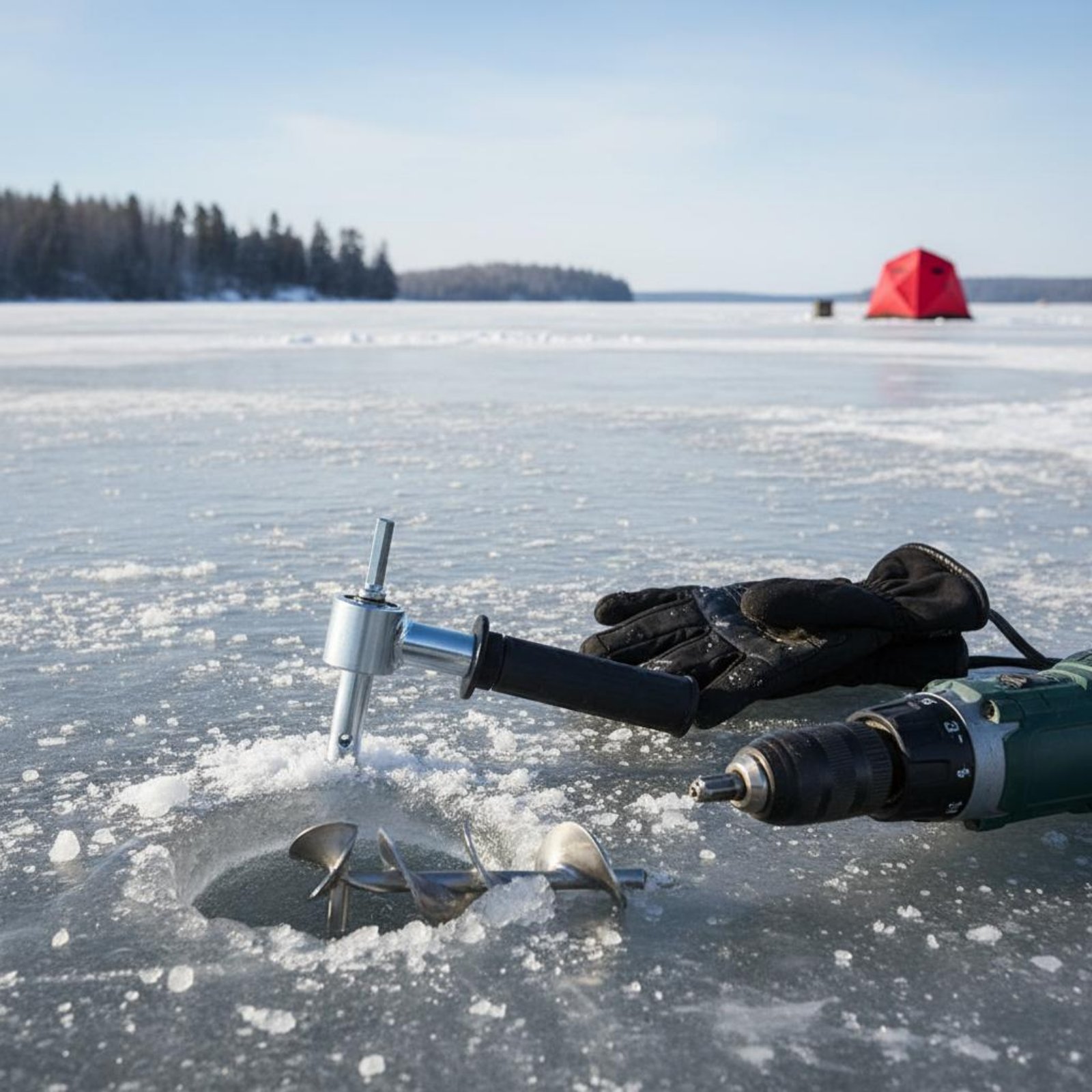 Ice Auger Drill Adapter Sturdy - Fishing Equipment In recension och pris