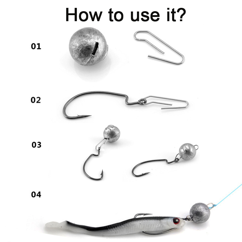 Simpleyi 5pcs/Lot Lead Weight  - Jig Head Lure recension och pris