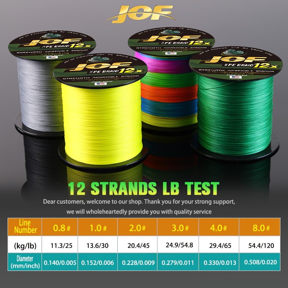 JOF 12 Strands Fishing Line 30 - Fishing Equipment In Japanese recension och pris