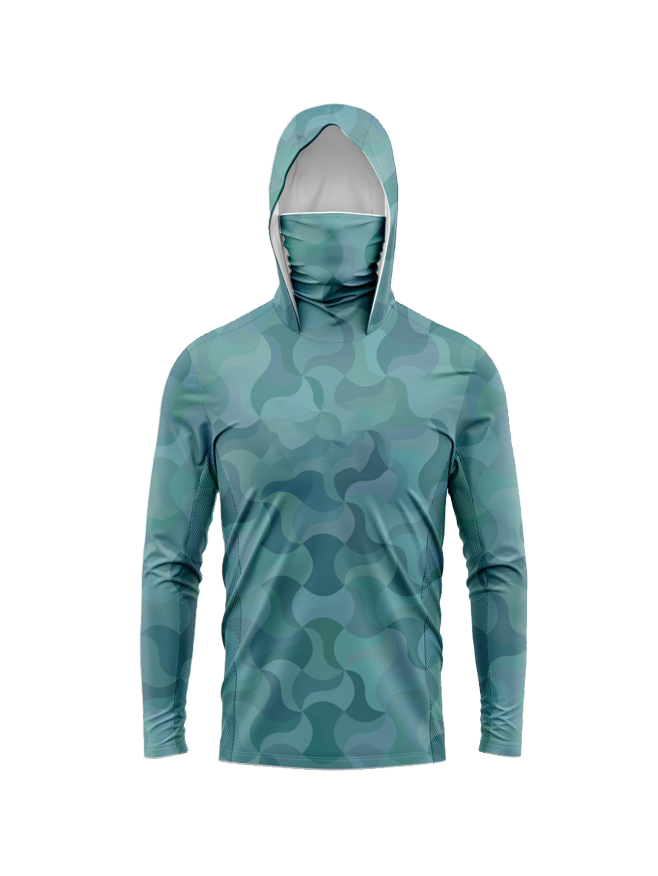 Dark Cyan Terrain Line Camo Me - Fishing Equipment In recension och pris