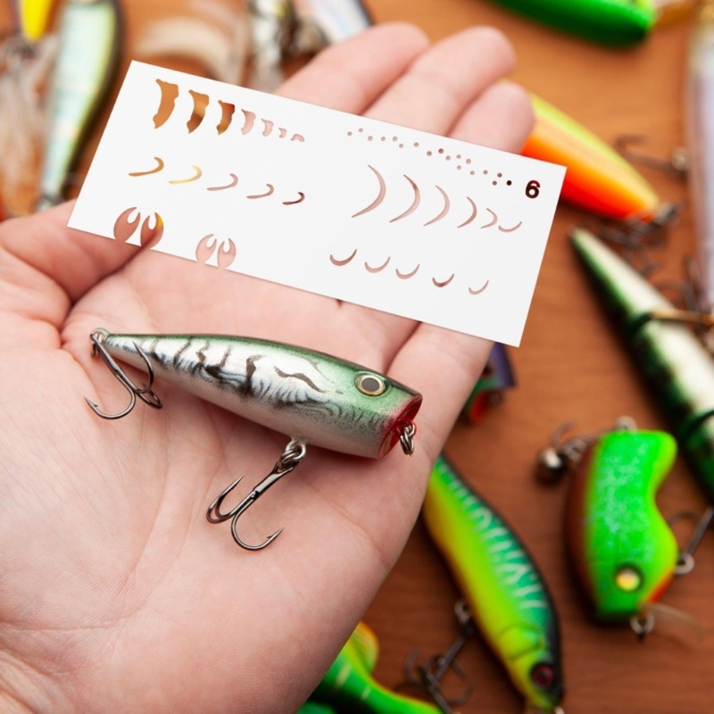  6Pcs Fishing Lure Drawing Tem - Fishing Equipment Tackle recension och pris