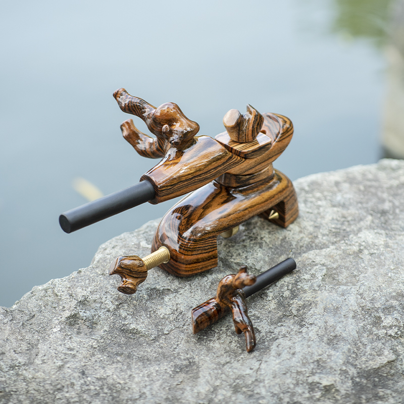 Adjustable wooden rod bracket, - Fishing Equipment In Japanese recension och pris