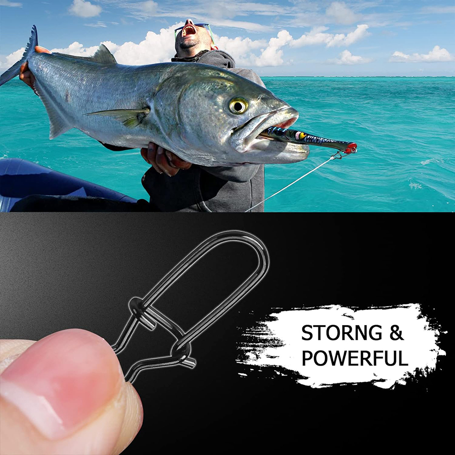 50Pcs Crankbait Snaps Stainles - Fishing Equipment Tackle recension och pris