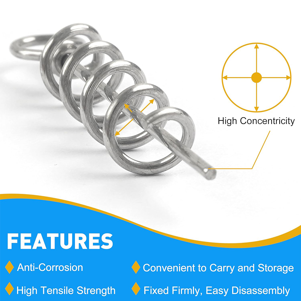 50Pcs Spring Twist Lock Fishin - Fishing Equipment Tackle recension och pris